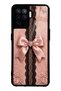 Oppo Reno 5 Lite Glossy Phone Case with Pink Lace Bow Design