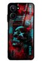 Realme 10 Red Neon Skull Chaos Design Glossy Phone Case