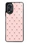 Oppo A38 Glossy Phone Case with Cream Coquette Pattern Design
