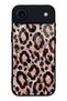 iPhone 17 Air Rose Gold Leopard Design Glossy Phone Case