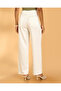 Women White Wide leg Pants - 3