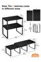 Cabinet Organizer Shelf Set of 2 Kitchen Counter Shelves Kitchen Storage Spice Rack Stackable Expandable - 3