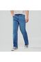Men Straight Stretch Denim Indigo Jeans - 8