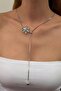 Steel Elevator Flower Necklace - 3