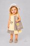Girl's Beach Dress with Hat and Beach Bag Baby Girl Summer Set Striped Strap Holiday Dress - 4