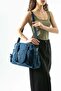 Ultra-Light, Multi-Pocket, Multi-Compartment Shoulder Handbag (Sports, Travel, Casual) Navy Blue Model