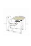 Classroom Furniture School Sets Student Desk and Chair University Reading Table Chairs for Education Single Wooden PP Plastic gray - 7