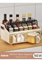 Kitchen Spice Organizer, Drawer Spice Racks with Spoon and Lid, 4-Cell Seasoning Storage Box