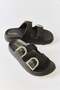 Women's Open Front Soft Sole Slippers Black