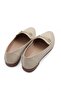 Women's Accessory Oval Toe Cream Ballerinas - 5