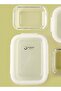 6 Piece Borosilicate Glass Food Container Set - Airtight Lids - Lunch Box - Rectangle + Square - 5