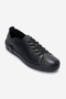 Women's Daily Genuine Leather Casual Shoes Fr 12906 Black - 2