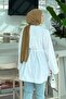 Tie-Detail Hijab Shirt White - 4