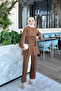 Camel Tunic Trouser Suit - 2