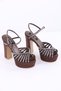 Stone Detailed Women's Platform Evening Dress Shoes