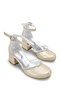 Gold Stone Girls' High Heel Shoes Evening Dress Wedding Graduation Show Shoes