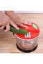Large Capacity Food Processor Manual Vegetable Cutter With Powerful 5 Blade System Easy To Clean Detachable Parts For Fast Efficient Food Preparation In Any Kitchen - 4