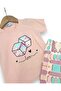 Girl's Summer Tights and Printed T-Shirt Set for Ages 2-3-4-5-6-7-8-9, 2-Piece Set - 5