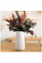 Ceramic Vase for Home Decor, White Flowers Vase, Modern Cylinder Vase for Centerpieces Entryway Shelf Living Room Table Decor - 6