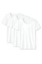 Single Jersey Crew Neck Men's Undershirt White 100% Cotton 3-Pack - 3