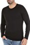 Bamboo Crew Neck Long Sleeve T-Shirt Black