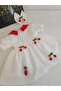 White Cherry Detailed Dress - 6