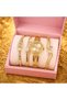 Luxury Gold Women Watch Set with Bracelet Stylish Fashion Combo - 2