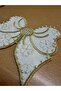 3 Pieces of Cocktail and Presentation Napkins with Pearl Decorations on a Bow - 4