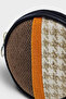 Handmade Round Coin Purse |   Woven Fabric, Zippered Bohemian Mini Wallet - 2