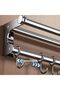 Wall Mount Knife Holder, Kitchen Utensil Hanger with 10 Hooks, 50CM Grey Storage Rack - 2