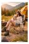 Stylish Foldable Outdoor Chair with Compact Carry Bag, Strong Metal Support and Comfortable Seating Experience - 2