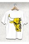 Unisex Colorful Chicago Bulls Printed Crewneck Tshirt - 3