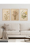 Daisies 3 Piece Wooden Framed Painting Act - 4