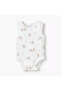 Pack of 7 Cotton Round Neck Sleeveless Bodysuit with Snap Button Closure - 3