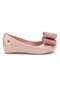Girl's Ultragirl Classic Bow Black Bow Ballerina Flats 28-32 Pink