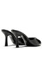 Vienza Women's Black Crocodile Open-Toe 8.5 cm Thin Heeled Mule Slippers - 3