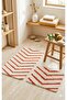 Marta Nordic 2-Piece 60X100 cm Latex Non-Slip Base Bath Mat Set Machine Washable Mat - 2
