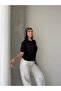 Premium Viscose Crew Neck Comfortable Fit Short Sleeve Flexible Summer Knitwear Blouse - 2