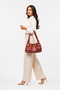 Glanzia Elara Mocha Hobo Women's Shoulder Bag Soft Textured Daily Stylish Bag Brown - 2