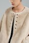 Women's Fur Two-Piece Detachable Shawl Detailed Design Coat - 7
