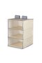 Avria 3-layer Foldable Hanging Storage Bag 35x45x55cm - Beige - 3