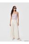 Trendlucky Loose Fit Women's Pleated Fabric Pants with a Difference in Color