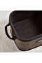 Dorian Bamboo Rectangular Basket With Fabric Liner 28x18x12.5cm-natural/black - 2