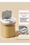 1Pc Abs Airtight Lightproof Storage Canister Powder Container Kitchen Leakproof Spoon Layer - 2