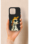 Cool Dalmatian Patterned Silicone Case Compatible with iPhone 16 Pro