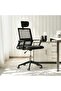 Libra Office High Back Chair Mesh & Fabric - Black