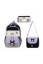 Kuromi Character Set of 3 Primary School Bags, Thermal Lunch Bag and Pencil Case Set