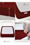 Pure Combed Cotton Fitted Sheet 200x200 cm Rio Red, 400 Thread Count Cool Luxury Soft - 4