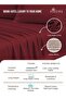Pure Combed Cotton Bed Sheet Set King Size Rio Red, 400 Thread Count Cozy Luxury 100% Long Staple Cotton Sateen Weave Bedsheet Set - 2