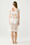 Butterfly Motif Knitwear Beach Dress White - 3